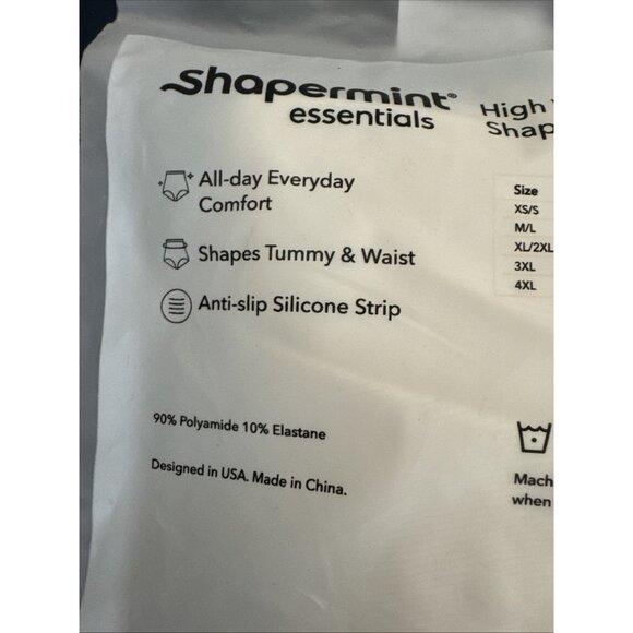 Shapermint Essentials High Waisted Shaper Panty Women's M/L Beige NWT 0092 - Picture 16 of 16